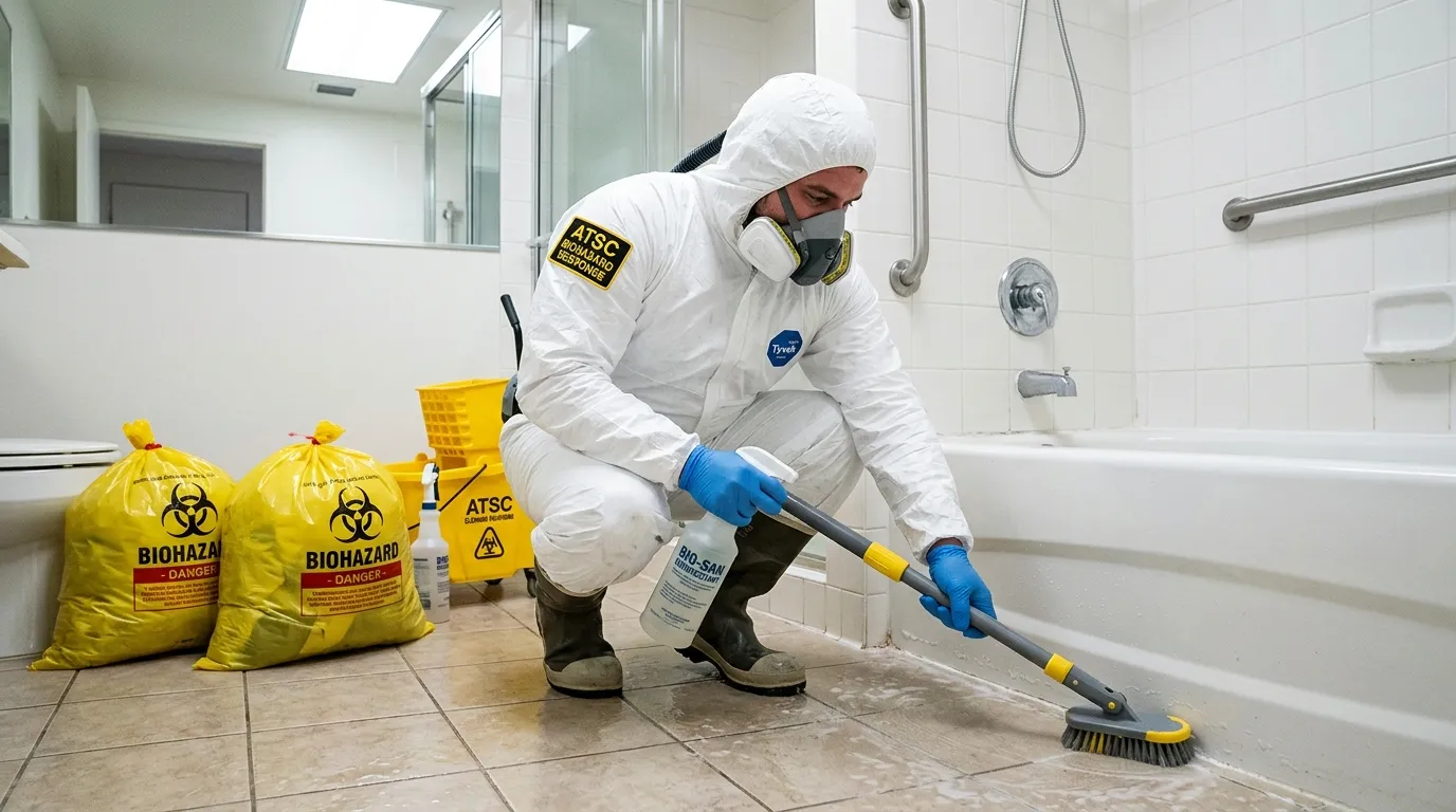 Decontamination equipment deployed for Blood Cleanup in Manassas Park